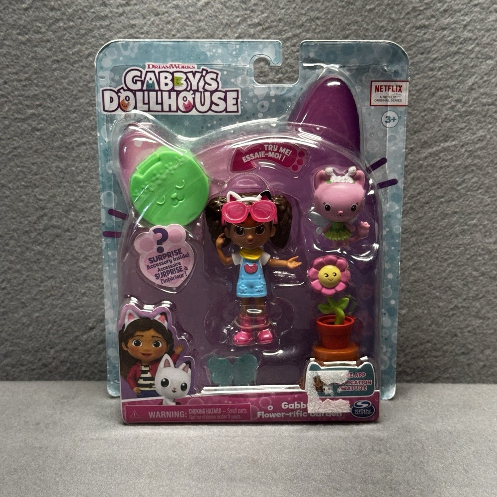 Gabby's Dollhouse, Flower-rific Garden Set Netflix Dreamworks New